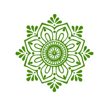 Güzel çiçek sanatı ve mandala çiçek tasarımı