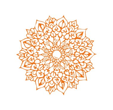 Güzel çiçek sanatı ve mandala çiçek tasarımı