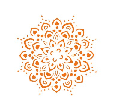 Güzel çiçek sanatı ve mandala çiçek tasarımı