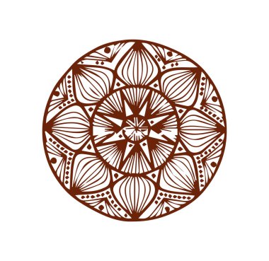 Güzel çiçek sanatı ve mandala çiçek tasarımı