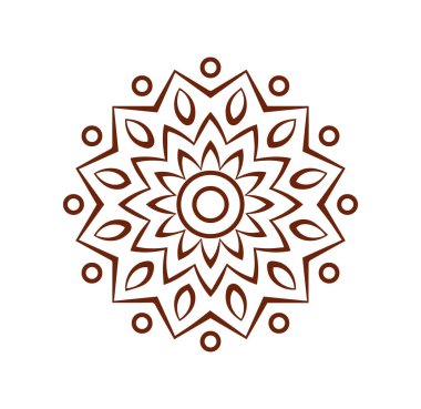 Güzel çiçek sanatı ve mandala çiçek tasarımı