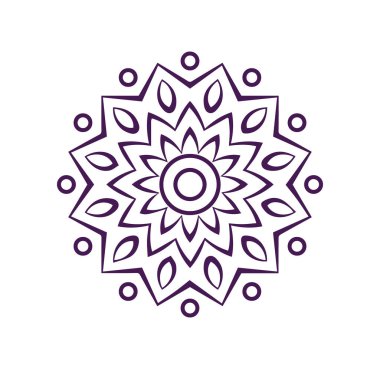 Güzel çiçek sanatı ve mandala çiçek tasarımı