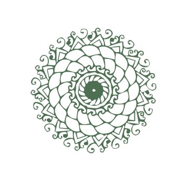 Güzel çiçek sanatı ve mandala çiçek tasarımı