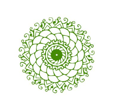 Güzel çiçek sanatı ve mandala çiçek tasarımı