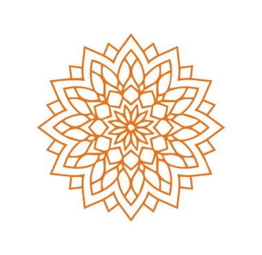 Güzel çiçek sanatı ve mandala çiçek tasarımı