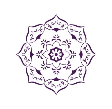 Güzel çiçek sanatı ve mandala çiçek tasarımı