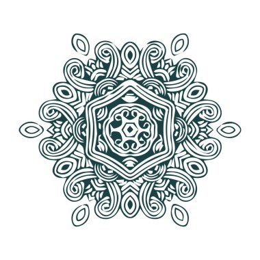 Güzel çiçek sanatı ve mandala çiçek tasarımı