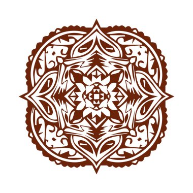 Güzel çiçek sanatı ve mandala çiçek tasarımı