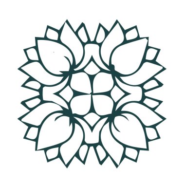 Güzel çiçek sanatı ve mandala çiçek tasarımı