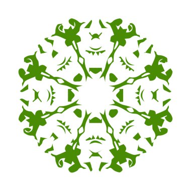 Güzel çiçek sanatı ve mandala çiçek tasarımı