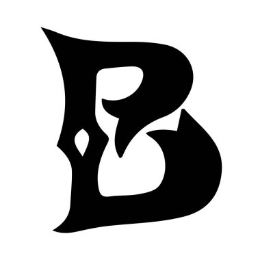 Alfabe sanatı rengi harf tasarımı işareti