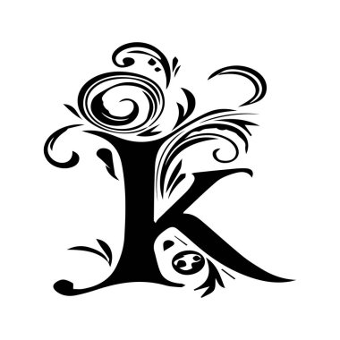 Alfabe sanatı rengi harf tasarımı işareti