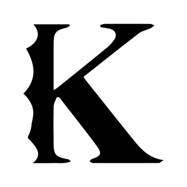 Alfabe sanatı rengi harf tasarımı işareti