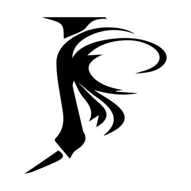 Alfabe sanatı rengi harf tasarımı işareti