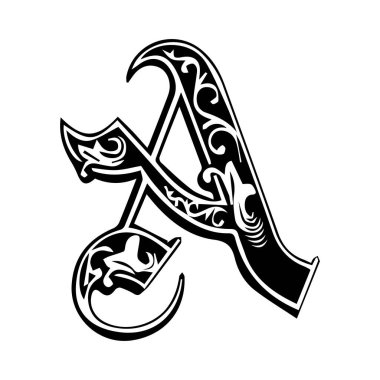 Alfabe sanatı rengi harf tasarımı işareti