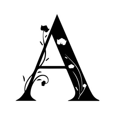 Alfabe sanatı rengi harf tasarımı işareti