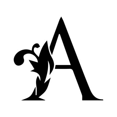 Alfabe sanatı rengi harf tasarımı işareti