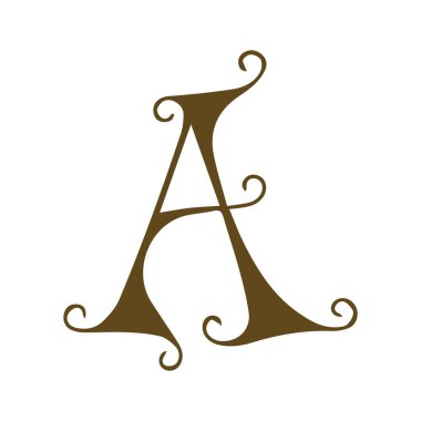 Alfabe sanatı rengi harf tasarımı işareti