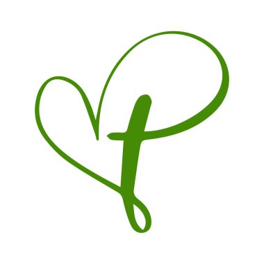 Alfabe sanatı rengi harf tasarımı işareti