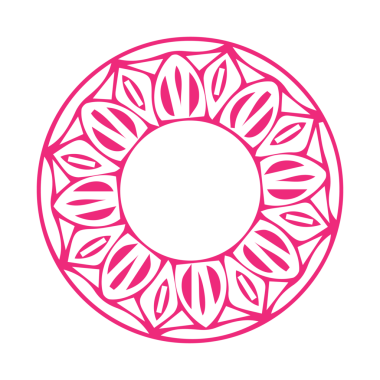 Güzel çiçek sanatı ve mandala vektör tasarımı