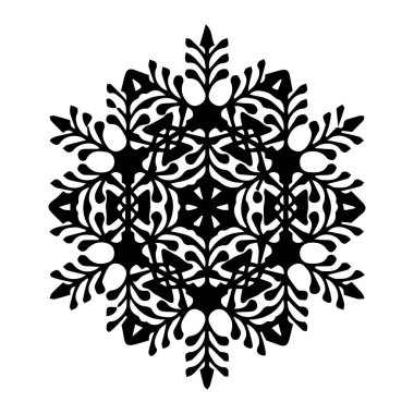 Güzel çiçek sanatı ve mandala vektör tasarımı