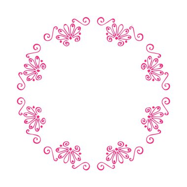 Güzel çiçek sanatı ve mandala vektör tasarımı