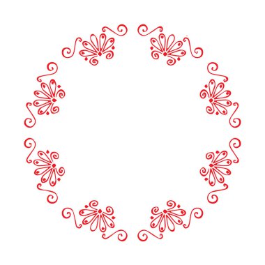 Güzel çiçek sanatı ve mandala vektör tasarımı
