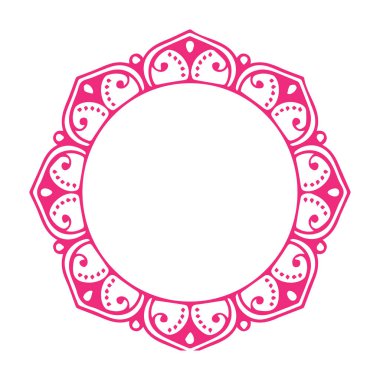 Güzel çiçek sanatı ve mandala vektör tasarımı