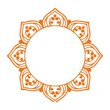 Güzel çiçek sanatı ve mandala vektör tasarımı