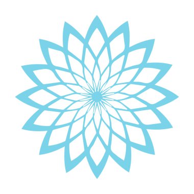 Güzel çiçek sanatı ve mandala vektör tasarımı