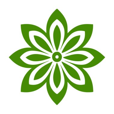 Güzel çiçek sanatı ve mandala vektör tasarımı