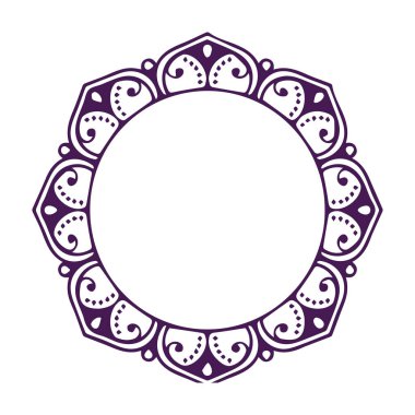 Güzel çiçek sanatı ve mandala vektör tasarımı