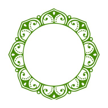 Güzel çiçek sanatı ve mandala vektör tasarımı