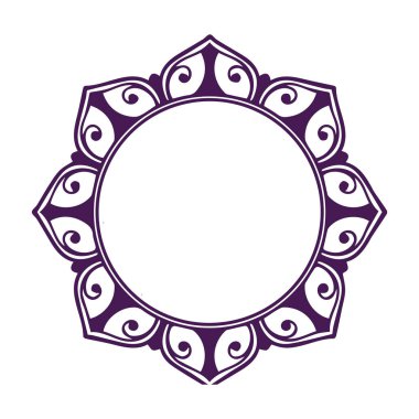 Güzel çiçek sanatı ve mandala vektör tasarımı