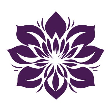 Güzel çiçek sanatı ve mandala vektör tasarımı