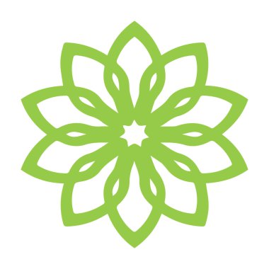 Güzel çiçek sanatı ve mandala vektör tasarımı