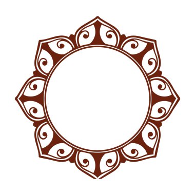 Güzel çiçek sanatı ve mandala vektör tasarımı