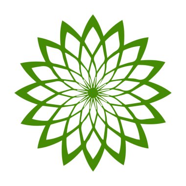 Güzel çiçek sanatı ve mandala vektör tasarımı