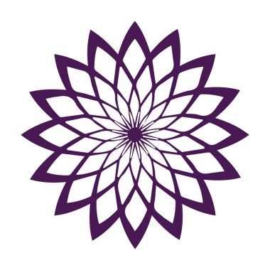 Güzel çiçek sanatı ve mandala vektör tasarımı