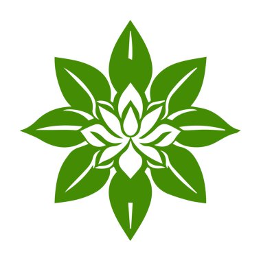 Güzel çiçek sanatı ve mandala vektör tasarımı