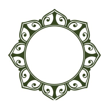 Güzel çiçek sanatı ve mandala vektör tasarımı