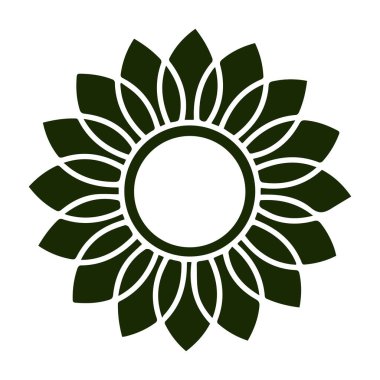 Güzel çiçek sanatı ve mandala vektör tasarımı