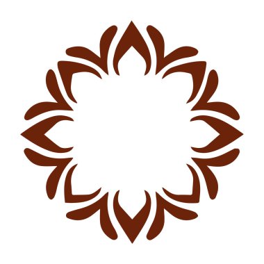 Güzel çiçek sanatı ve mandala vektör tasarımı