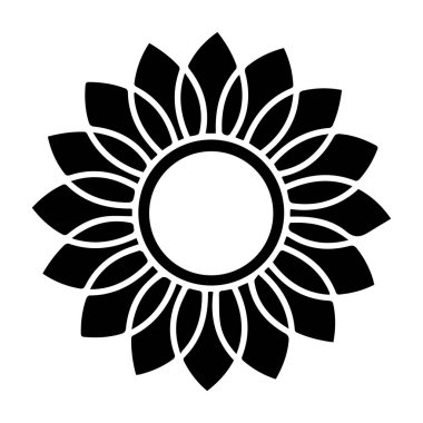 Güzel çiçek sanatı ve mandala vektör tasarımı