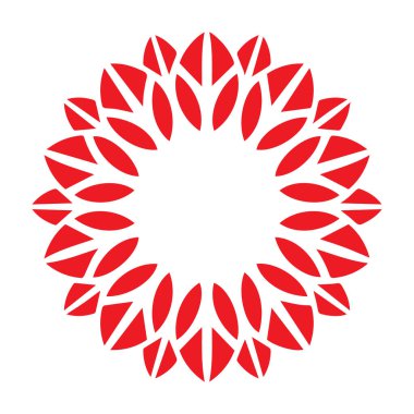 Güzel çiçek sanatı ve mandala vektör tasarımı