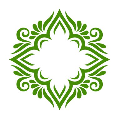 Güzel çiçek sanatı ve mandala vektör tasarımı