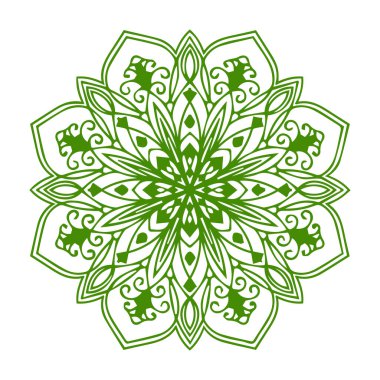 Güzel çiçek sanatı ve mandala vektör tasarımı