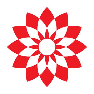 Güzel çiçek sanatı ve mandala vektör tasarımı