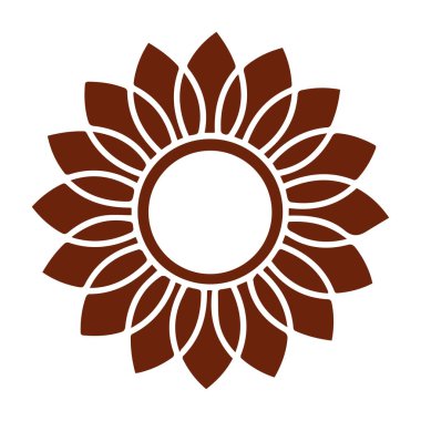 Güzel çiçek sanatı ve mandala vektör tasarımı