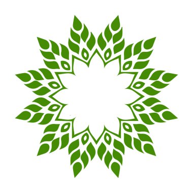 Güzel çiçek sanatı ve mandala vektör tasarımı